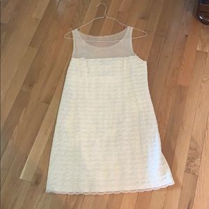 BCBG tiered white dress
